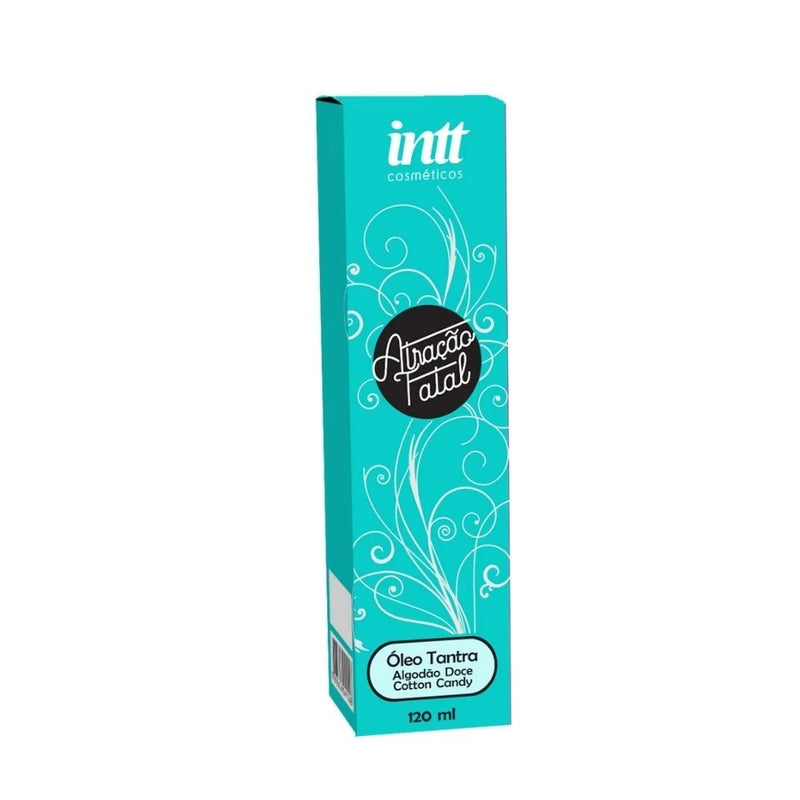 Atracción Fatal 120ml | Aceite Tantra Sensual Aroma Algodón de Azúcar INTT