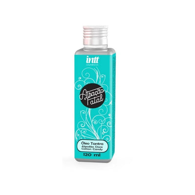 Atracción Fatal 120ml | Aceite Tantra Sensual Aroma Algodón de Azúcar INTT