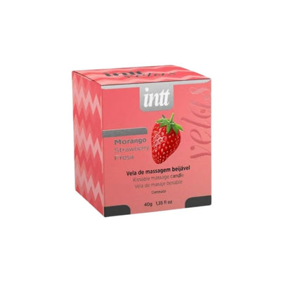 Vela para Masaje Besable Frutilla 40 g | INTT