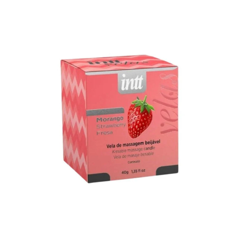 Vela para Masaje Besable Frutilla 40 g | INTT