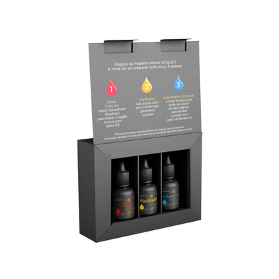 Kit Anal para Principiantes Aroma Blueberry 3 Pasos 8g c/u – Mi Primer Anal IN