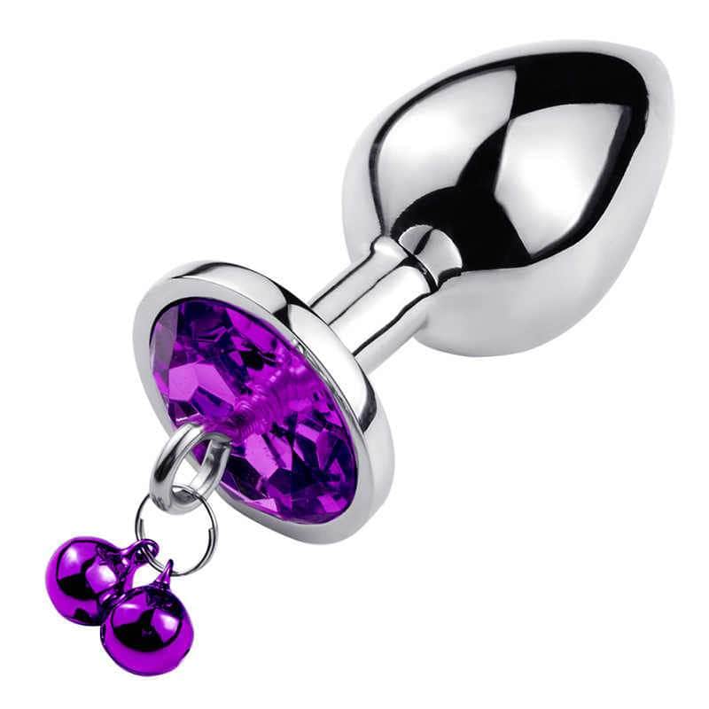 Plug Anal Joya Morada Talla S  Cascabel
