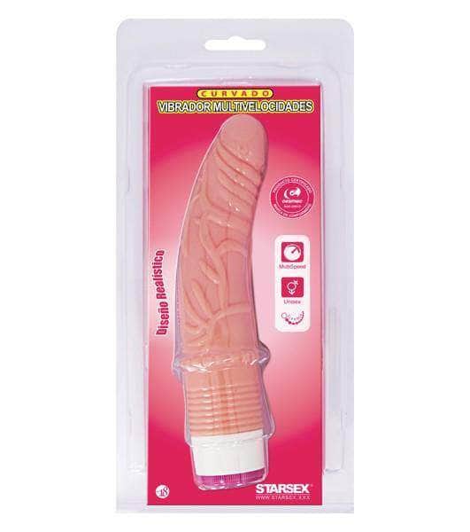 Vibrador Punto G Curvo Multivelocidad Silicona 19 cm