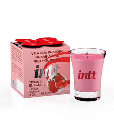 Vela para Masaje Besable Frutilla 40 g | INTT