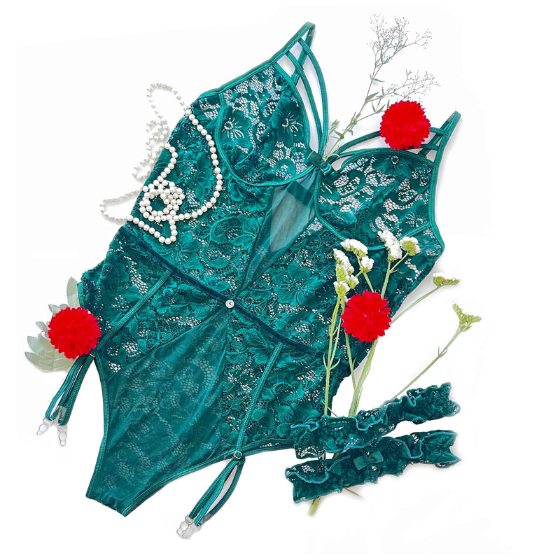 Body Floral Green Queen