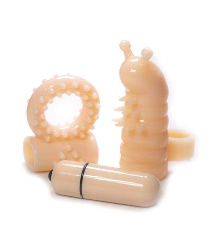 Anillo Peneano y Dedo Estimulador Studded Touch